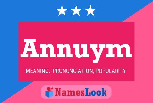 Annuym Namensposter