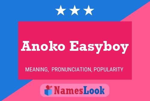 Anoko Easyboy Namensposter