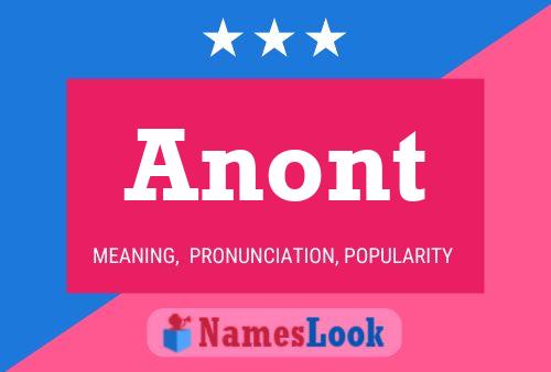 Anont Namensposter