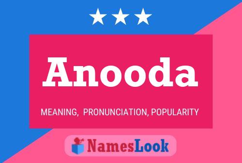 Anooda Namensposter