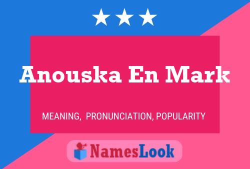 Anouska En Mark Namensposter