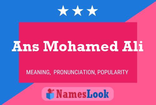 Ans Mohamed Ali Namensposter