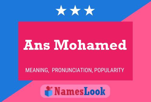 Ans Mohamed Namensposter