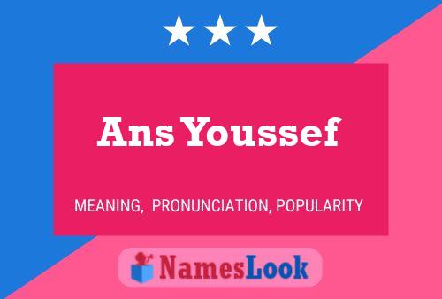 Ans Youssef Namensposter