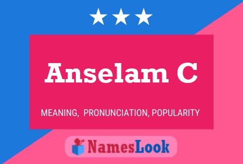 Anselam C Namensposter