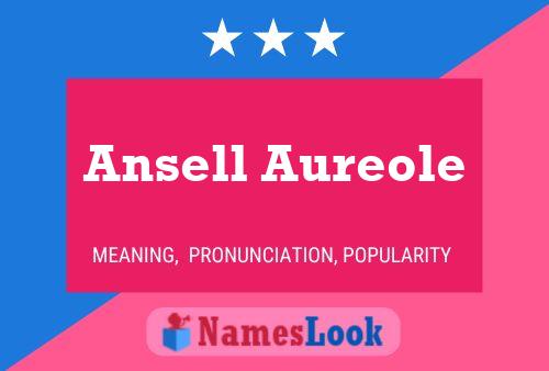 Ansell Aureole Namensposter