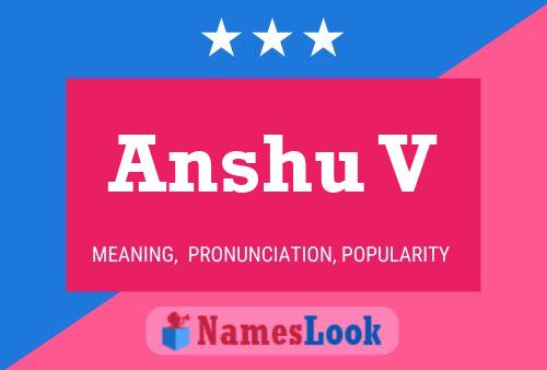 Anshu V Namensposter