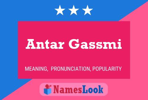 Antar Gassmi Namensposter