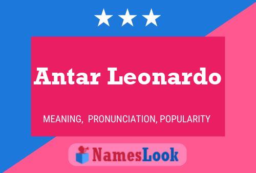 Antar Leonardo Namensposter