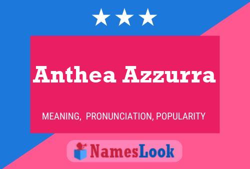 Anthea Azzurra Namensposter