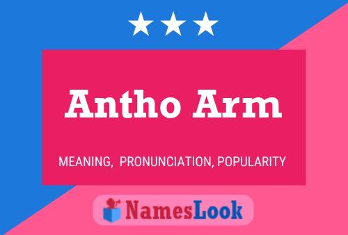 Antho Arm Namensposter