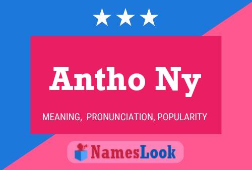 Antho Ny Namensposter