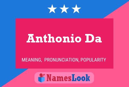 Anthonio Da Namensposter