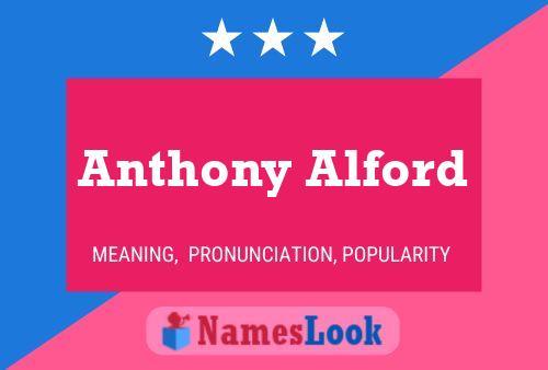 Anthony Alford Namensposter