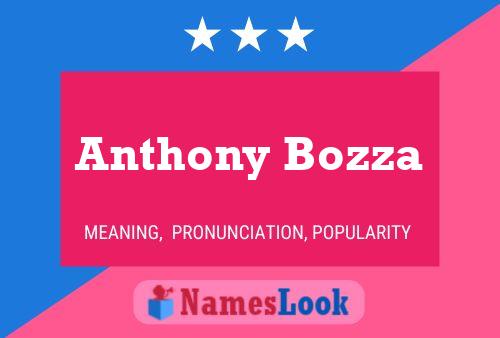 Anthony Bozza Namensposter