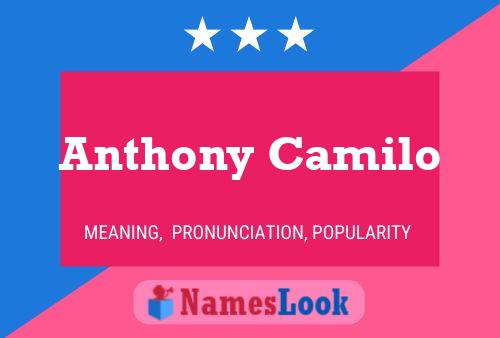 Anthony Camilo Namensposter