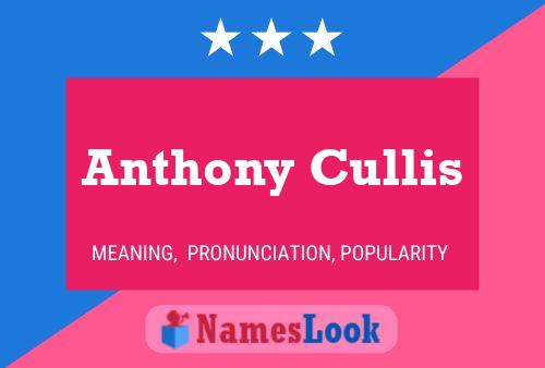 Anthony Cullis Namensposter