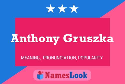 Anthony Gruszka Namensposter