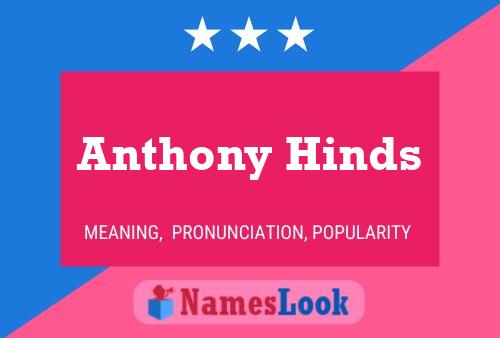 Anthony Hinds Namensposter