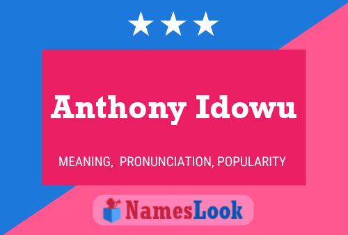 Anthony Idowu Namensposter