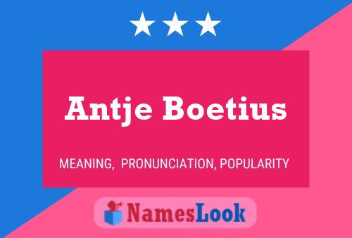 Antje Boetius Namensposter