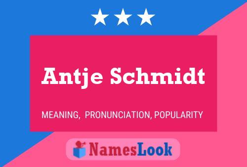 Antje Schmidt Namensposter