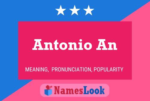 Antonio An Namensposter