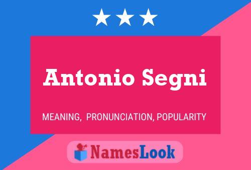 Antonio Segni Namensposter