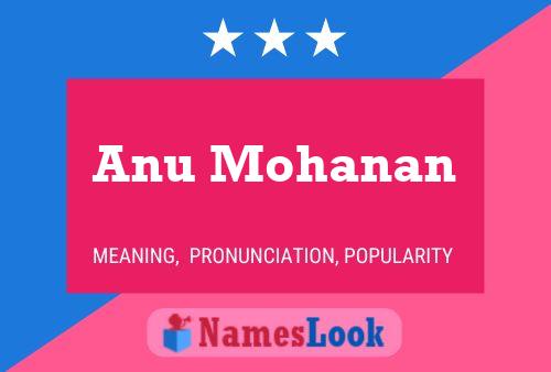 Anu Mohanan Namensposter