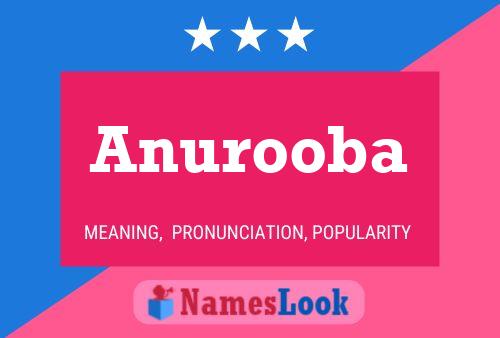 Anurooba Namensposter