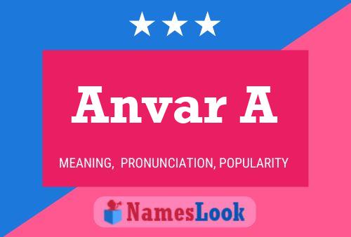 Anvar A Namensposter