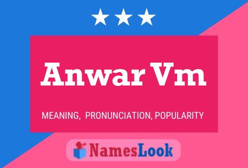 Anwar Vm Namensposter