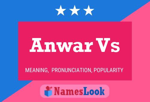 Anwar Vs Namensposter