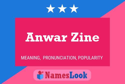 Anwar Zine Namensposter