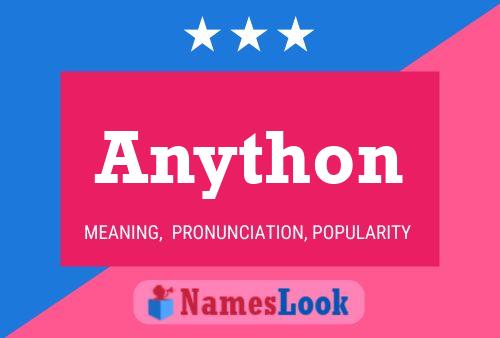 Anython Namensposter