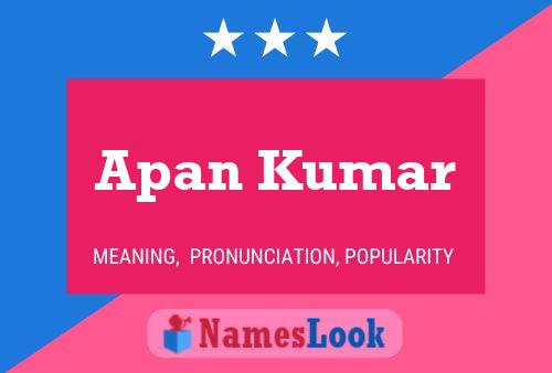 Apan Kumar Namensposter