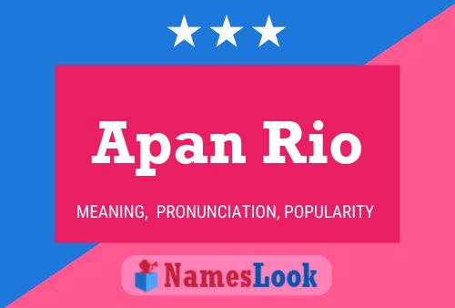 Apan Rio Namensposter