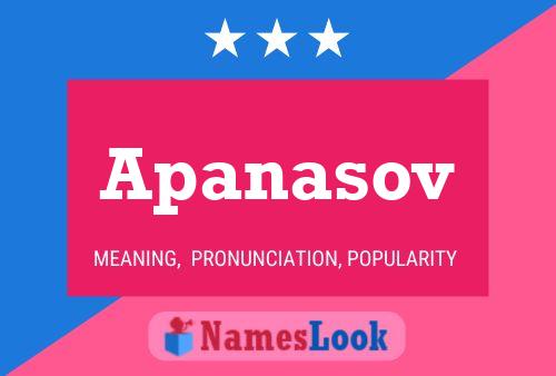 Apanasov Namensposter