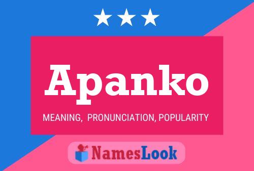 Apanko Namensposter