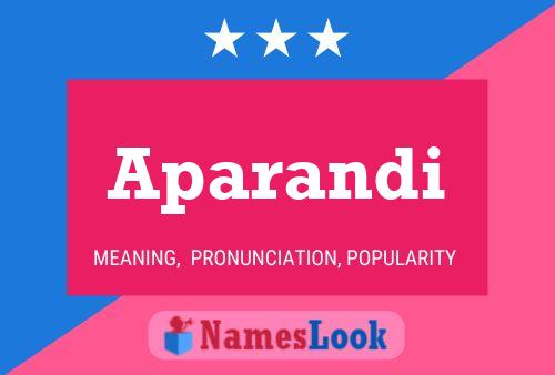 Aparandi Namensposter