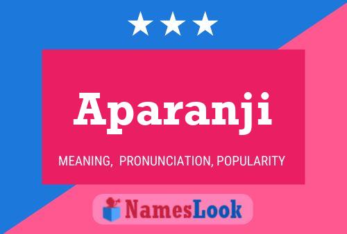 Aparanji Namensposter