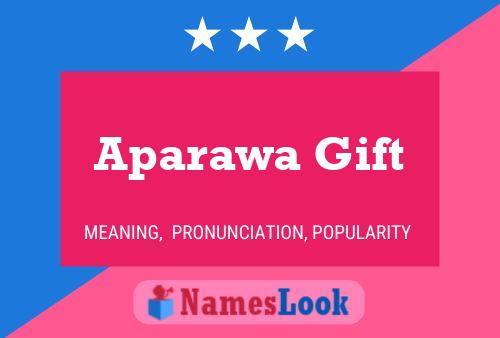 Aparawa Gift Namensposter