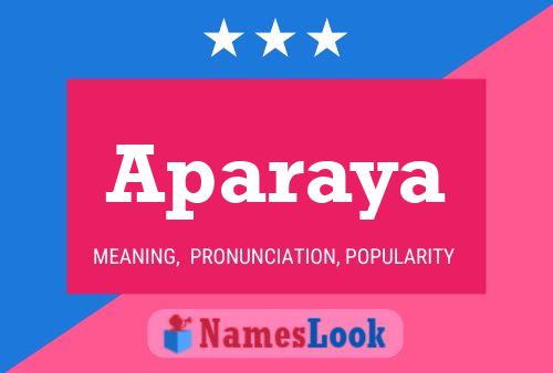 Aparaya Namensposter