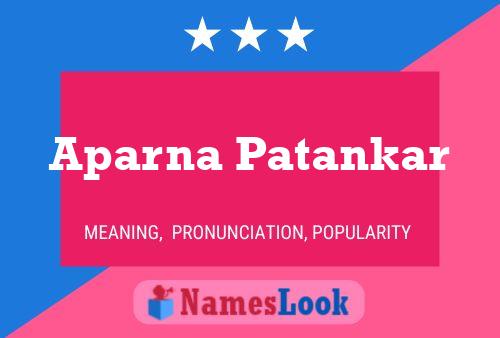 Aparna Patankar Namensposter