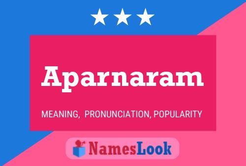 Aparnaram Namensposter