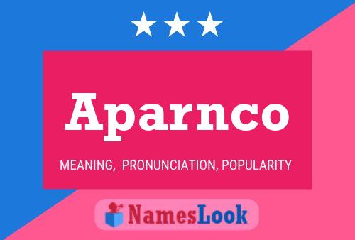 Aparnco Namensposter