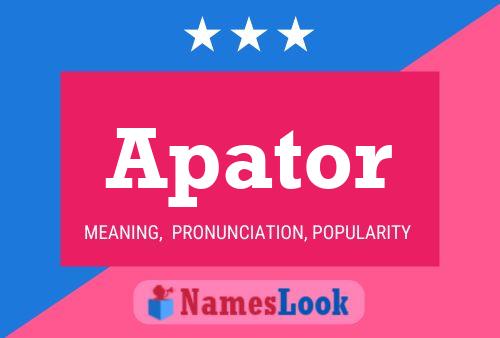 Apator Namensposter