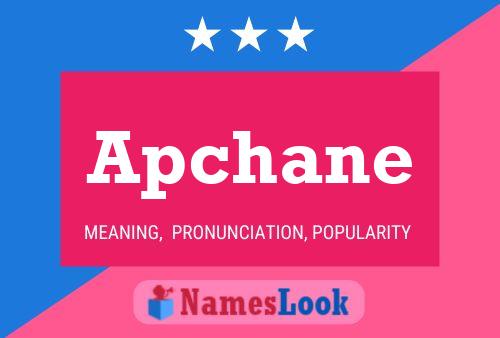 Apchane Namensposter