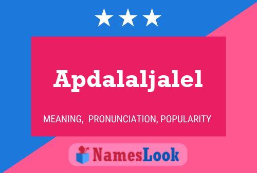 Apdalaljalel Namensposter