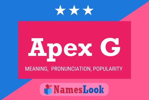 Apex G Namensposter